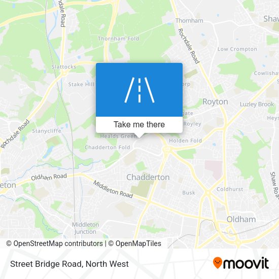 Street Bridge Road map