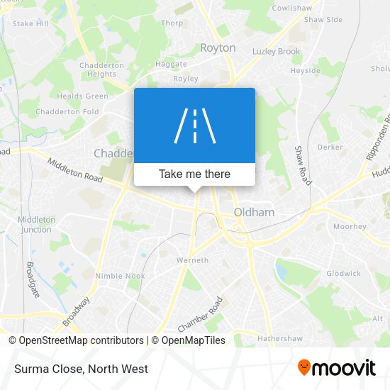 Surma Close map