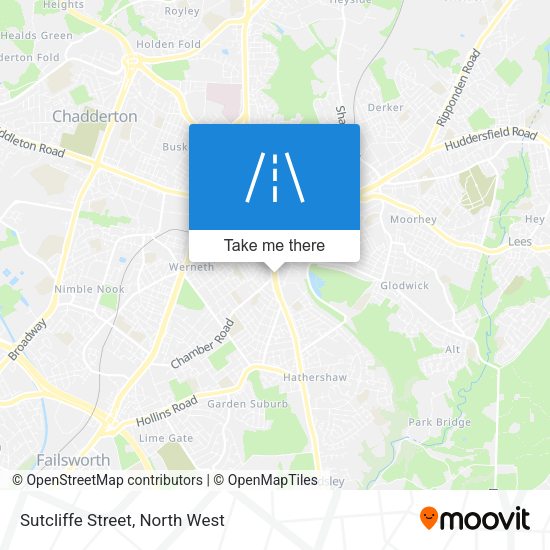 Sutcliffe Street map