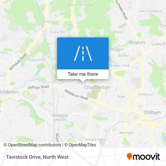 Tavistock Drive map