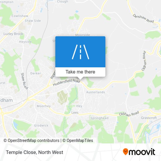Temple Close map