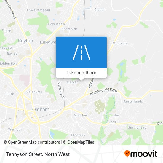 Tennyson Street map