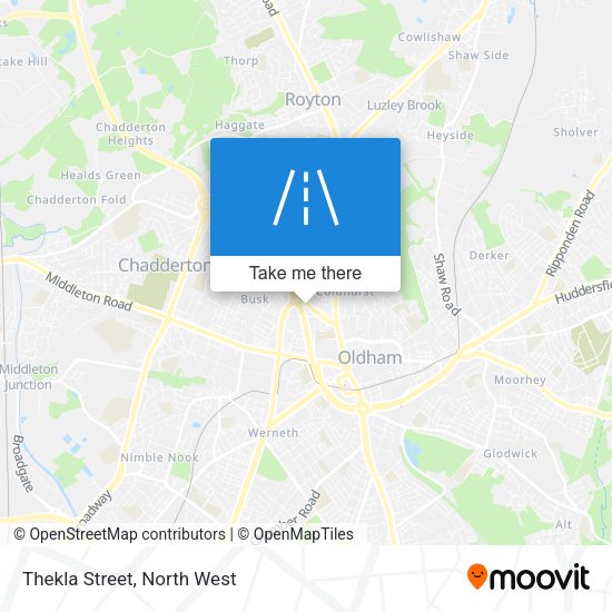 Thekla Street map