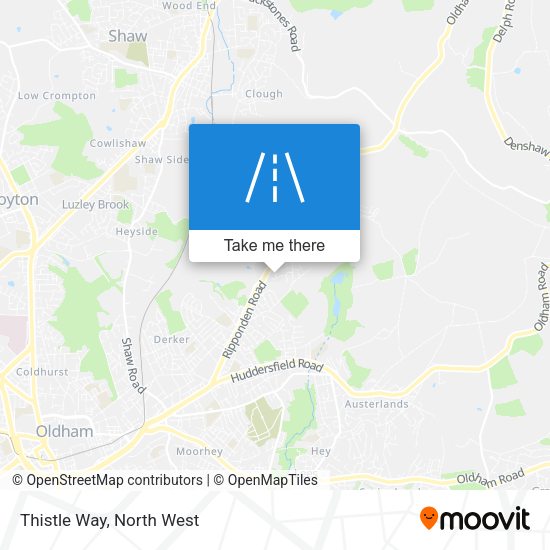 Thistle Way map