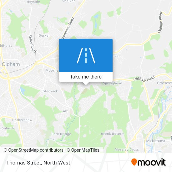 Thomas Street map