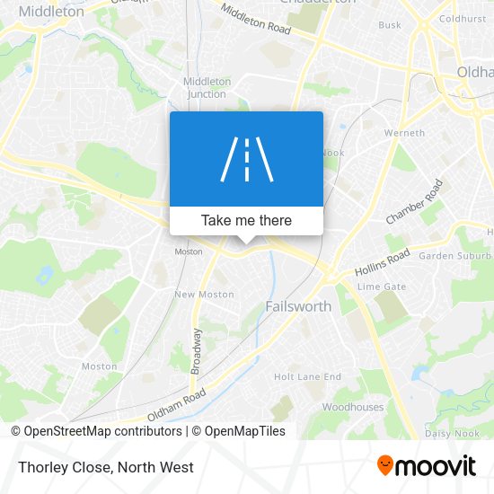 Thorley Close map