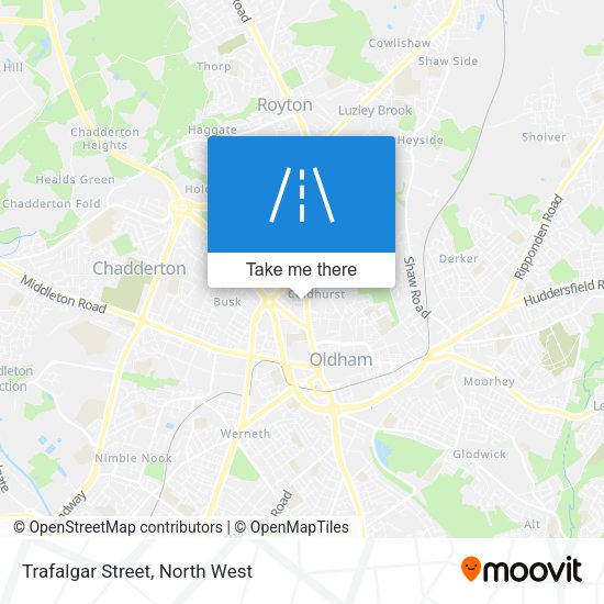 Trafalgar Street map