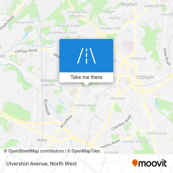 Ulverston Avenue map
