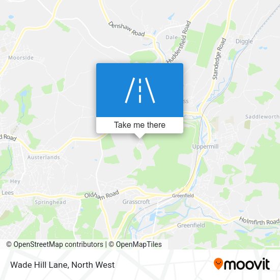 Wade Hill Lane map