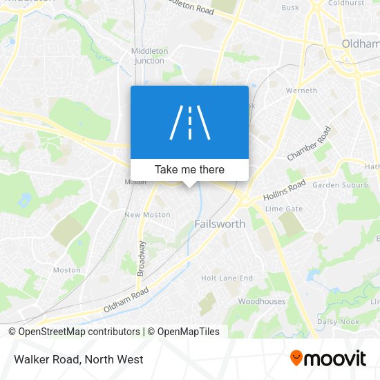 Walker Road map