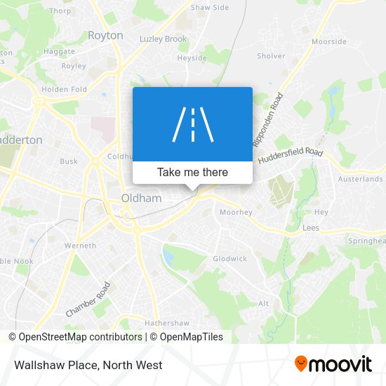 Wallshaw Place map