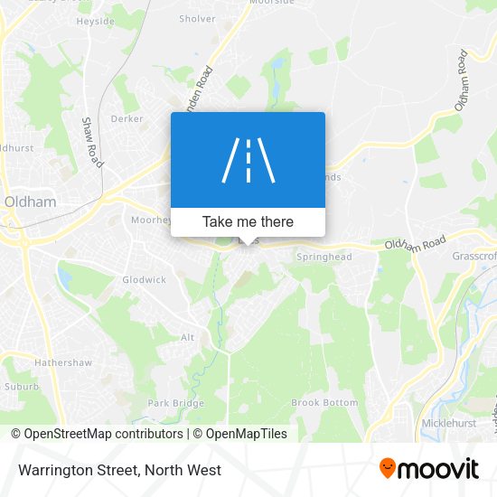 Warrington Street map