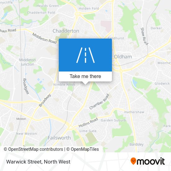 Warwick Street map