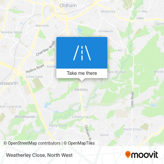 Weatherley Close map