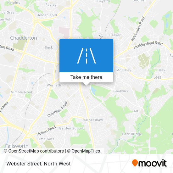 Webster Street map