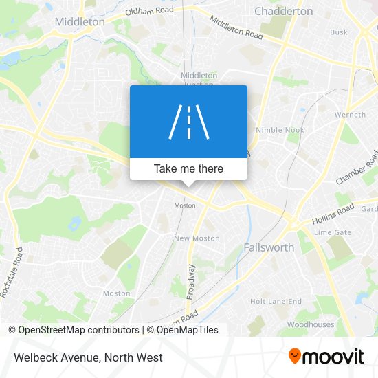 Welbeck Avenue map