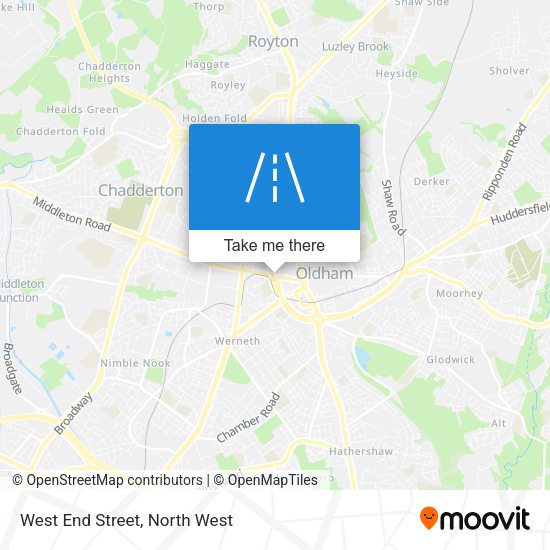West End Street map