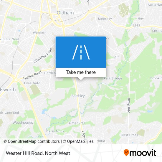 Wester Hill Road map