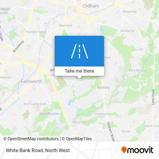 White Bank Road map