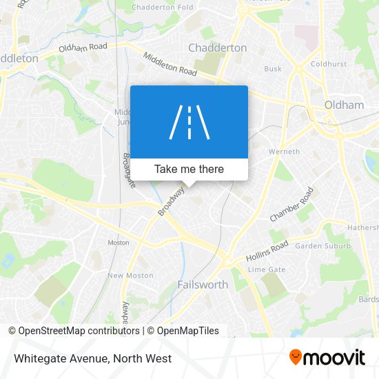 Whitegate Avenue map