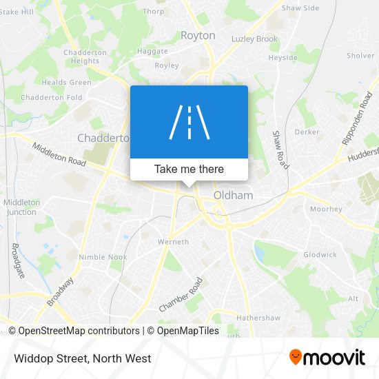 Widdop Street map