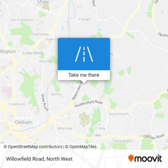 Willowfield Road map