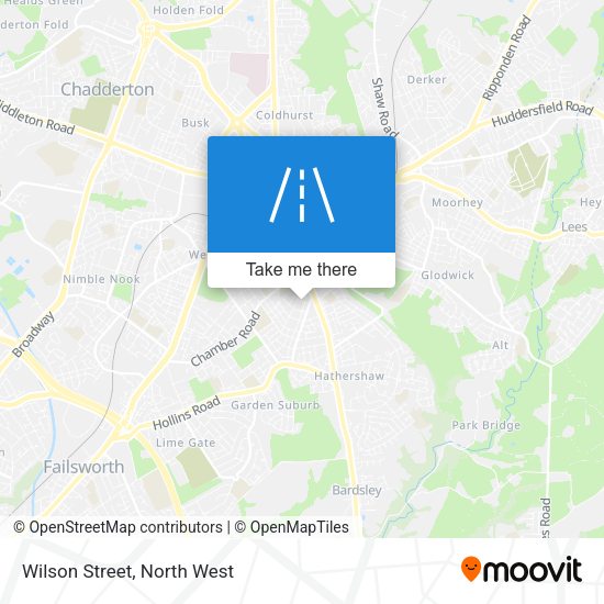 Wilson Street map