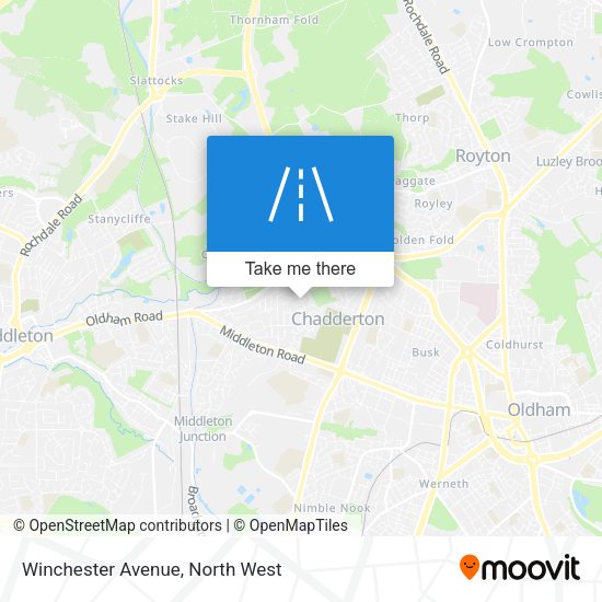 Winchester Avenue map