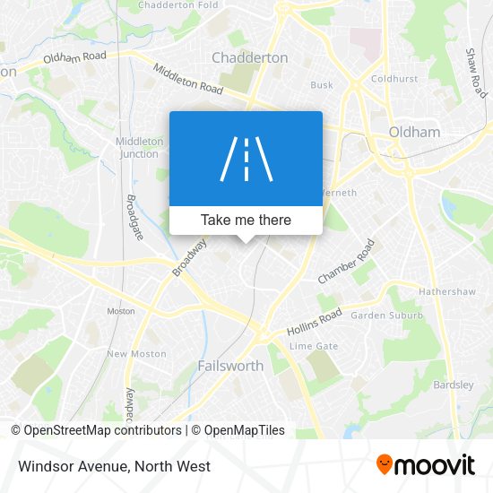 Windsor Avenue map