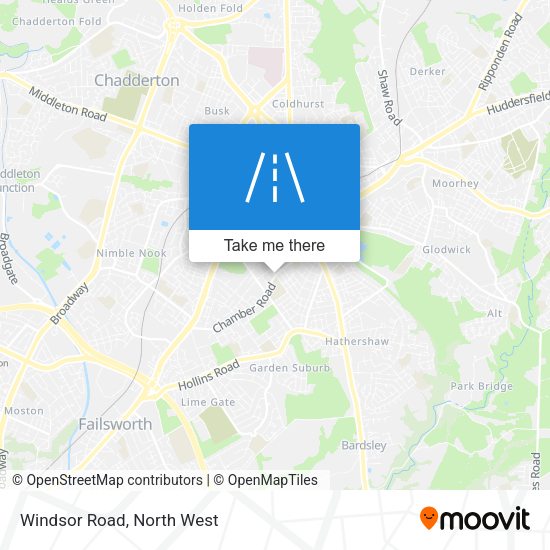Windsor Road map
