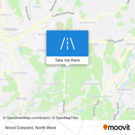 Wood Crescent map