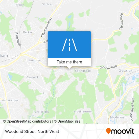 Woodend Street map
