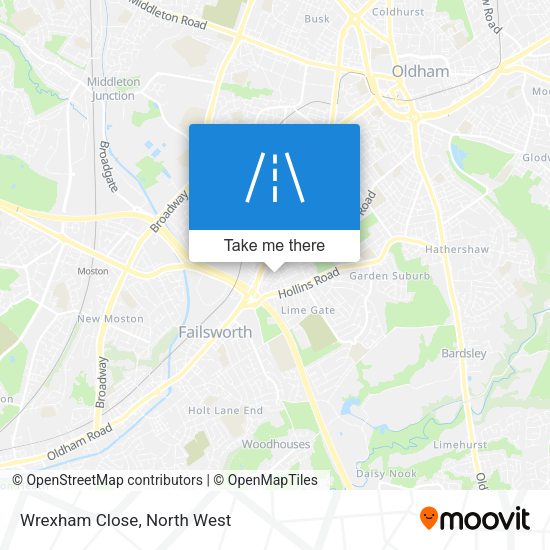 Wrexham Close map