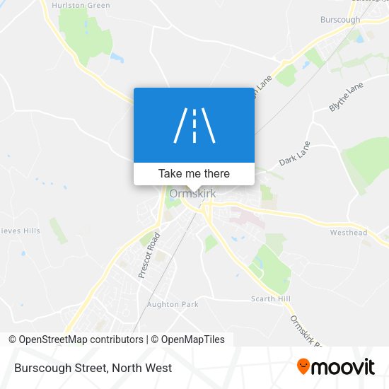Burscough Street map