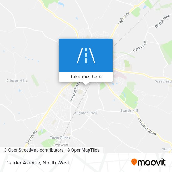 Calder Avenue map