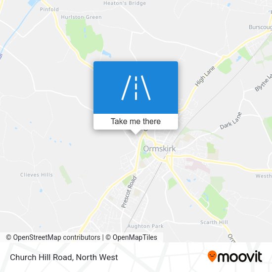 Church Hill Road map