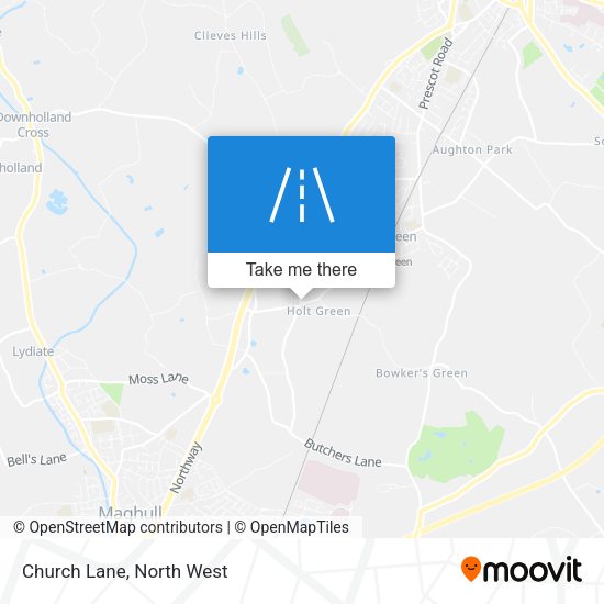 Church Lane map