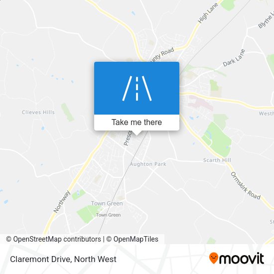 Claremont Drive map