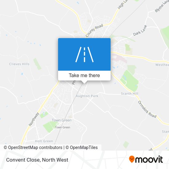 Convent Close map