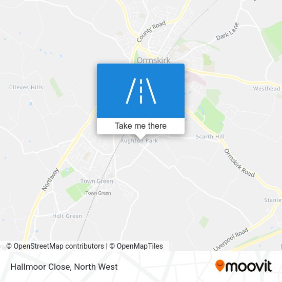 Hallmoor Close map