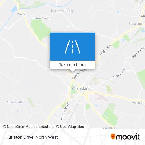 Hurlston Drive map
