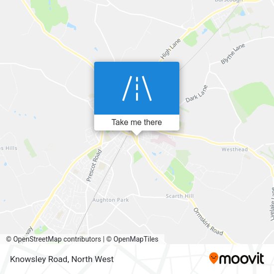 Knowsley Road map
