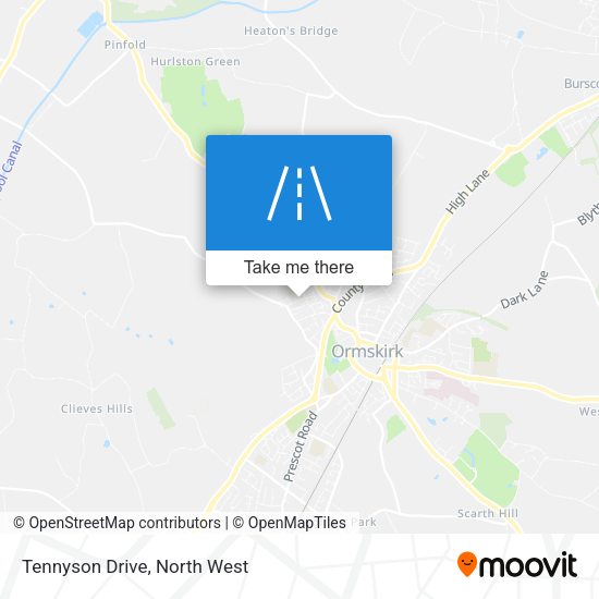 Tennyson Drive map