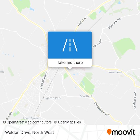 Weldon Drive map