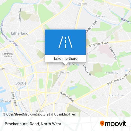 Brockenhurst Road map