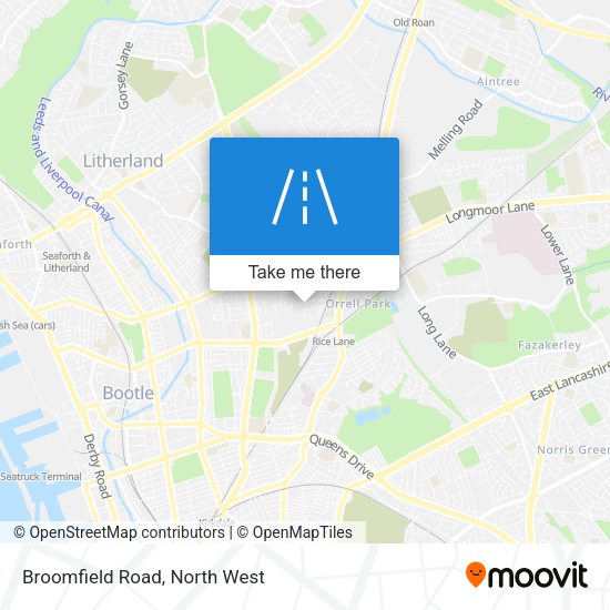 Broomfield Road map