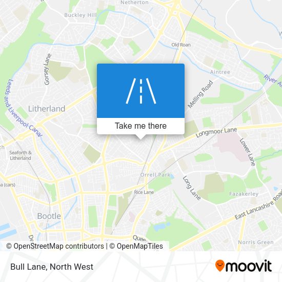 Bull Lane map