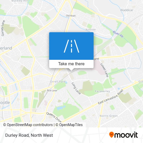 Durley  Road map