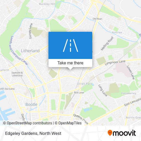 Edgeley Gardens map