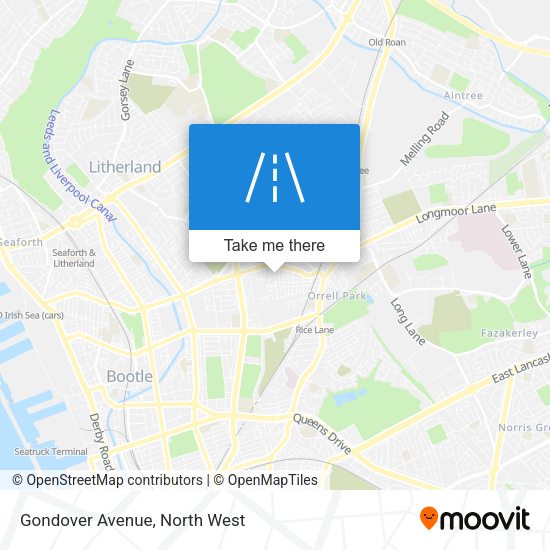 Gondover Avenue map